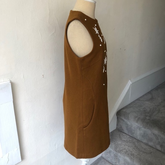 Anthropologie Mignon Doo Wool Starry Shift Dress - Picture 7 of 9